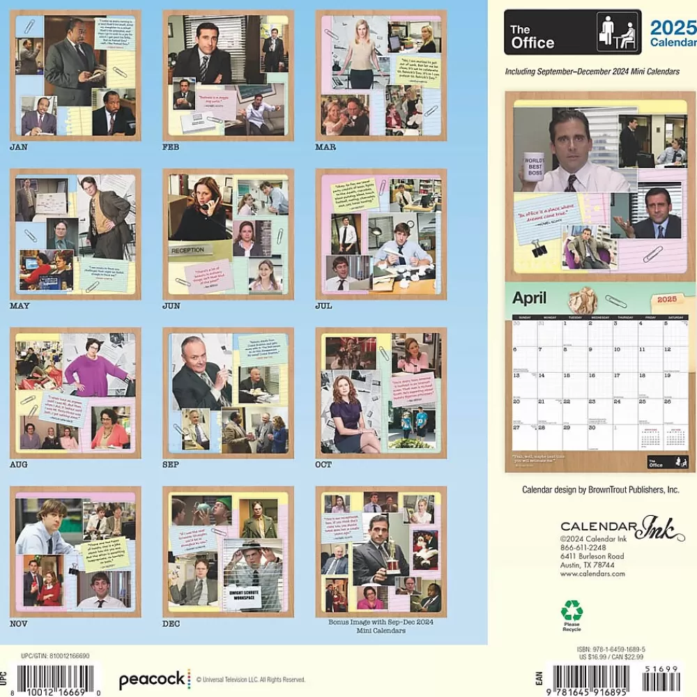 Cal Ink 2025 Calendars<2025 The Office 12" x 12" Monthly Wall Calendar (9781645916895)