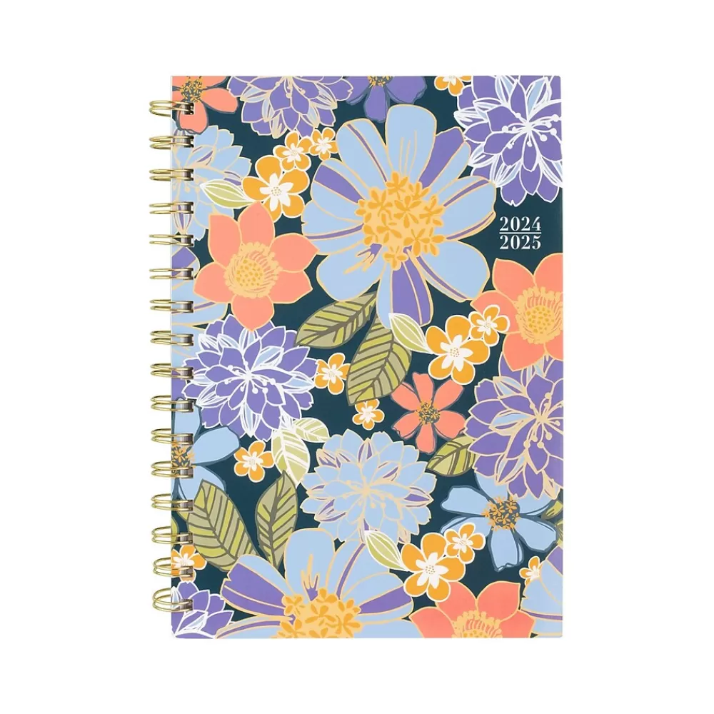 Cambridge Academic Planners<2024-2025 Bridgette 5.5" x 8.5" Academic Weekly & Monthly Planner, Poly Cover, Multicolor (1712-200A-25)