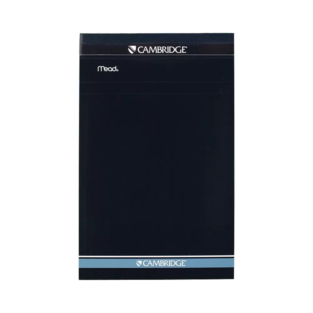 Cambridge Notepads<Notepad, 5" x 8", Legal-Ruled, Black, 70 Sheets/Pad, 2 Pads/Pack (59876)