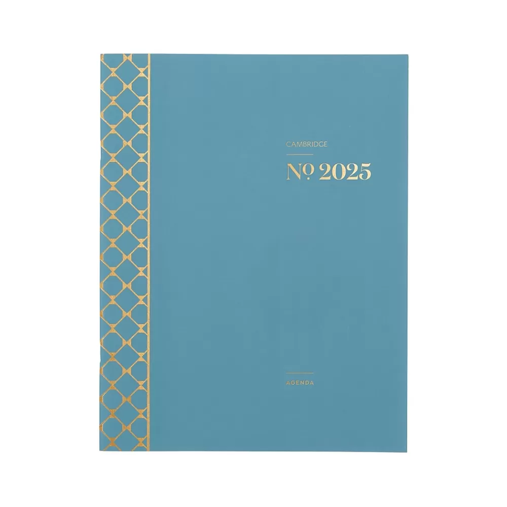 Cambridge 2025 Planners<2025 WorkStyle 8.5" x 11" Monthly Planner, Paper Cover, Seaside Blue (1606-091-12-25)