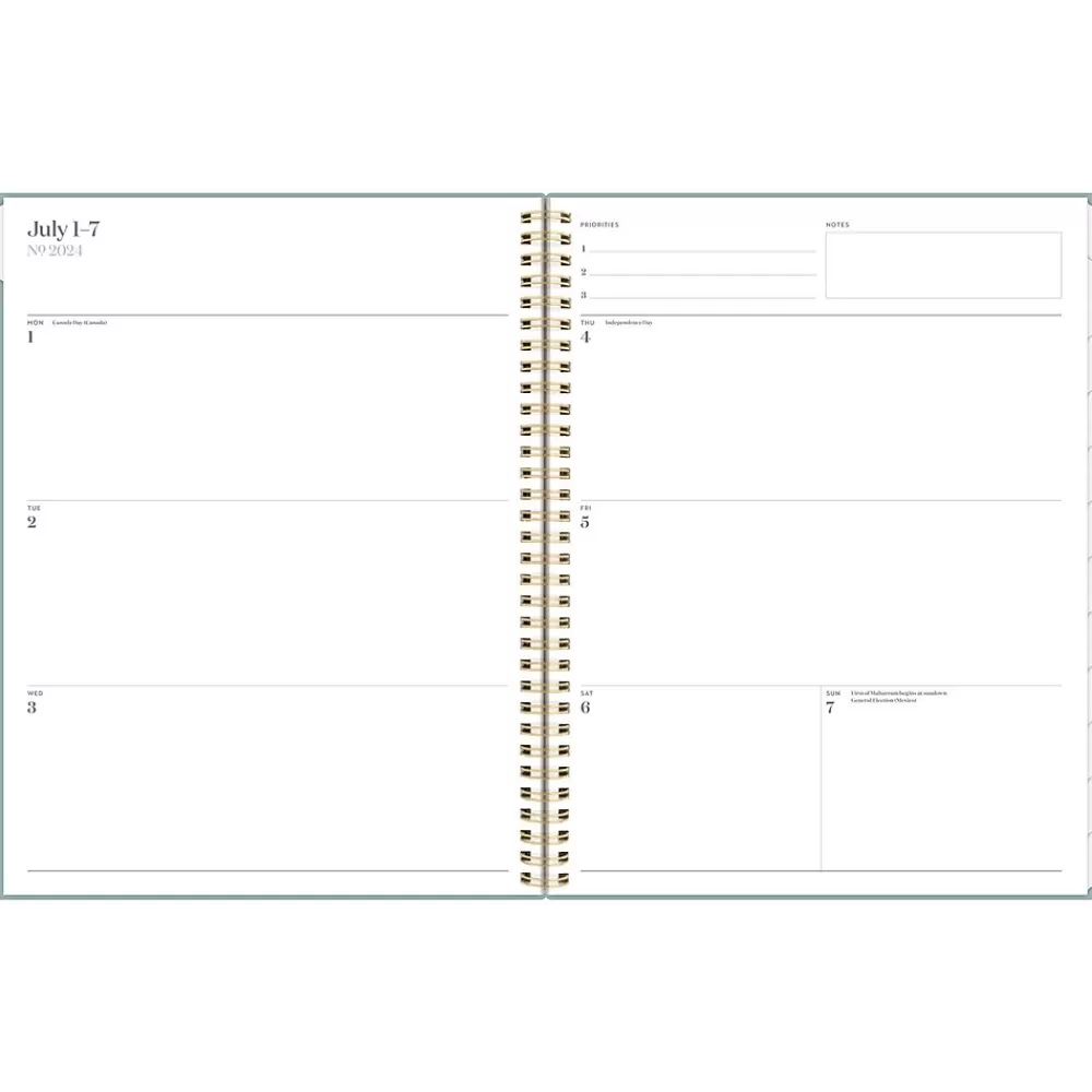 Cambridge Academic Planners<2024-2025 WorkStyle Classic 8.5" x 11" Academic Weekly & Monthly Planner, Poly Cover, Mellow Frost