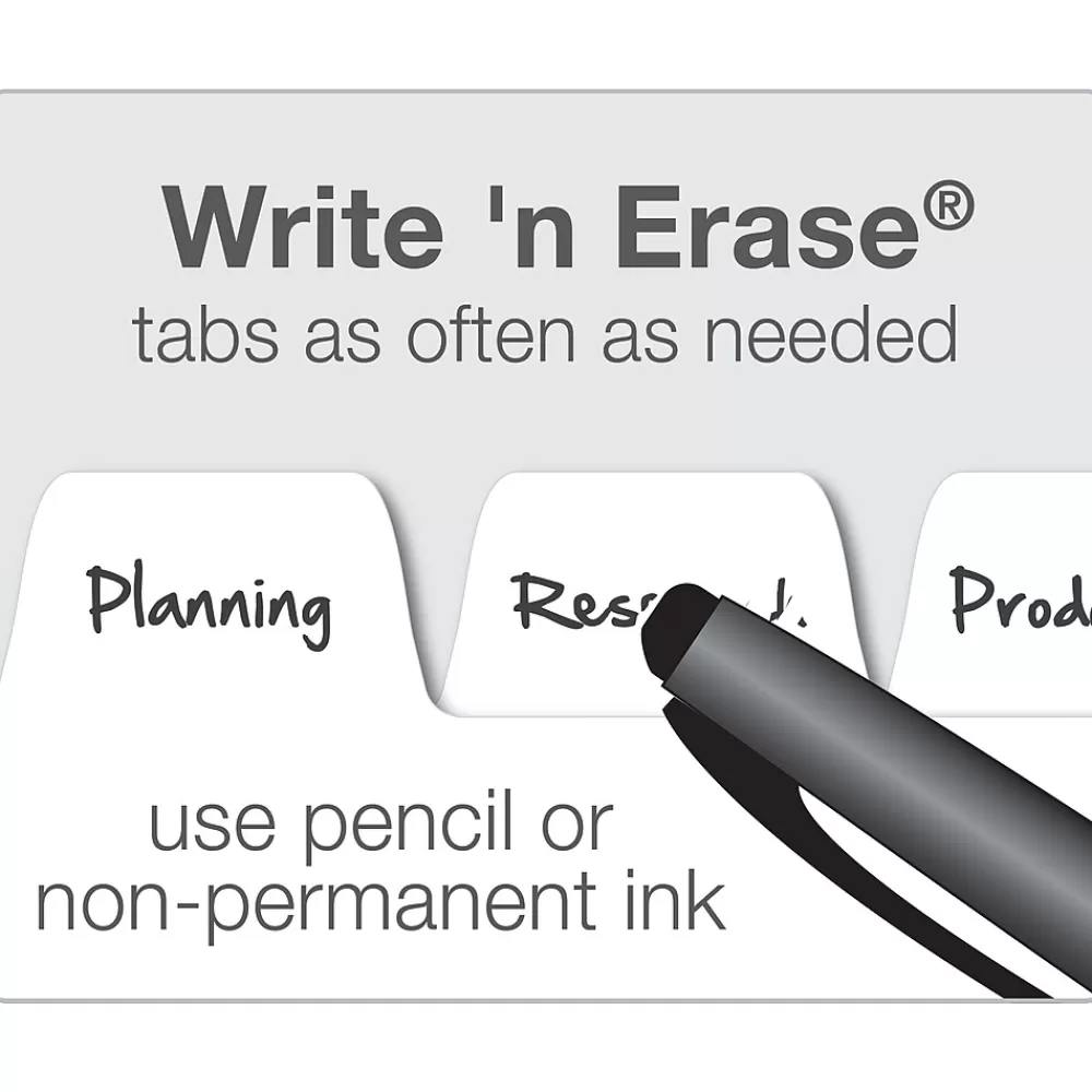 Cardinal Dividers<Write & Erase Paper Dividers, 5-Tab, White (CRD84270CB)