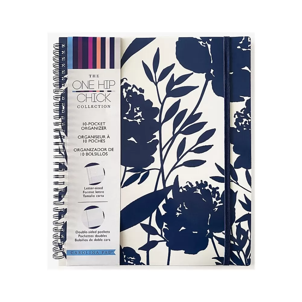 Carolina Pad Pocket Folders<One Hip Chick Glossy 10-Pocket Folder, Assorted Colors (93017)