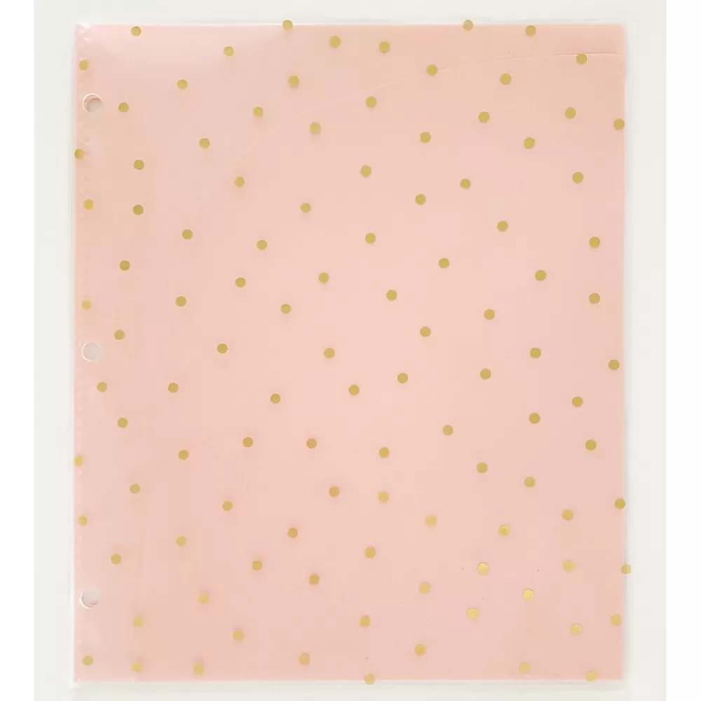 Carolina Pad Pocket Folders<Panache Glossy 3-Hole Punched 6-Pocket Folder, Assorted Colors (93001)