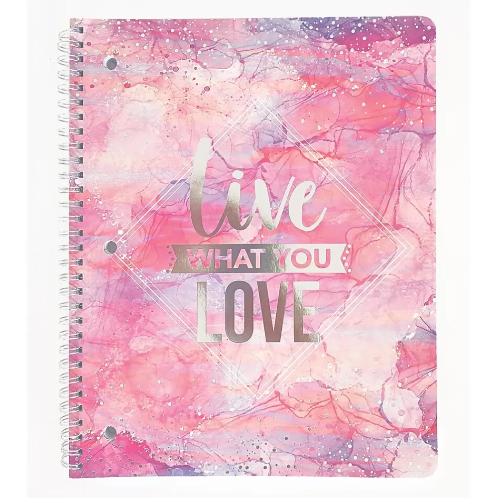 Carolina Pad Subject Notebooks<Silver Lining 1-Subject Notebook, 8.5" x 10.5", College-Ruled, 80 Sheets (00001)