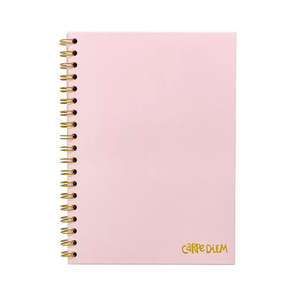 Carpe Diem Subject Notebooks<Ballerina Pink 1-Subject Notebook, 7.5" x 9.75", Wide-Ruled, 80 Sheets, Pink (9376-CD)