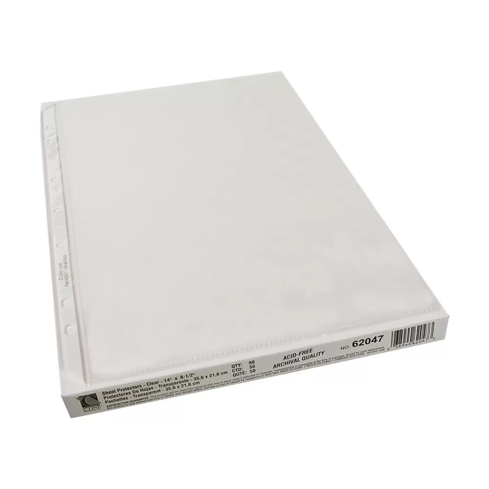 C-Line Sheet Protectors<Heavyweight Polypropylene/PP Sheet Protectors, Clear, 50/Box (62047)