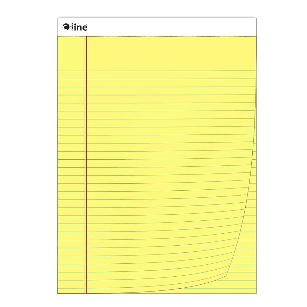 C-Line Notepads<Notepad, Wide Ruled, Yellow, 12 Pads/Bundle (CLI25106-12)