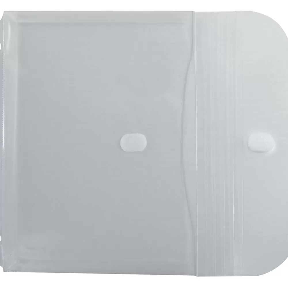 C-Line Dividers<Poly Binder Pockets, 3-Hole Punched, Clear, 5/Pack (CLI57537)