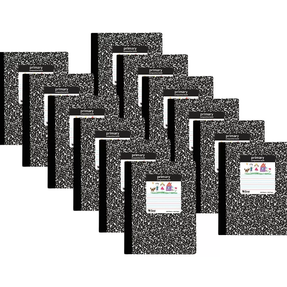C-Line Composition Notebooks<1-Subject Composition Notebooks, 100 Sheets, Multicolor, 12/Bundle (CLI22020-12)