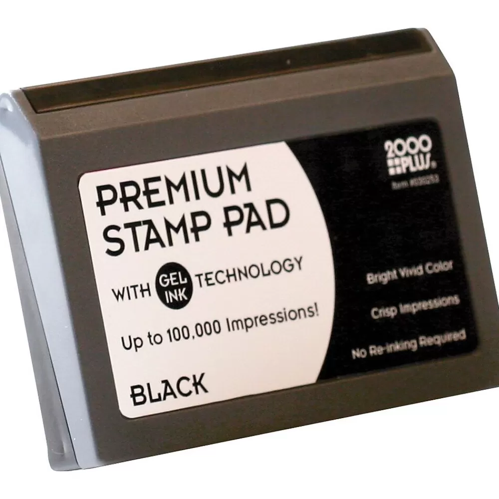 Cosco Stamps & Stamp Pads<2000 Plus Gel-Based Stamp Pad, Black (030256)