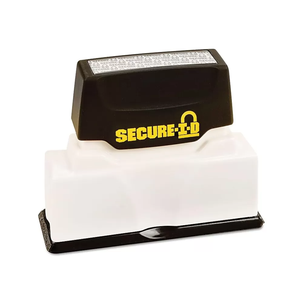 Cosco Stamps & Stamp Pads<Secure-I-D Pre-Inked Stamp, Security Tint, Black Ink (034590)