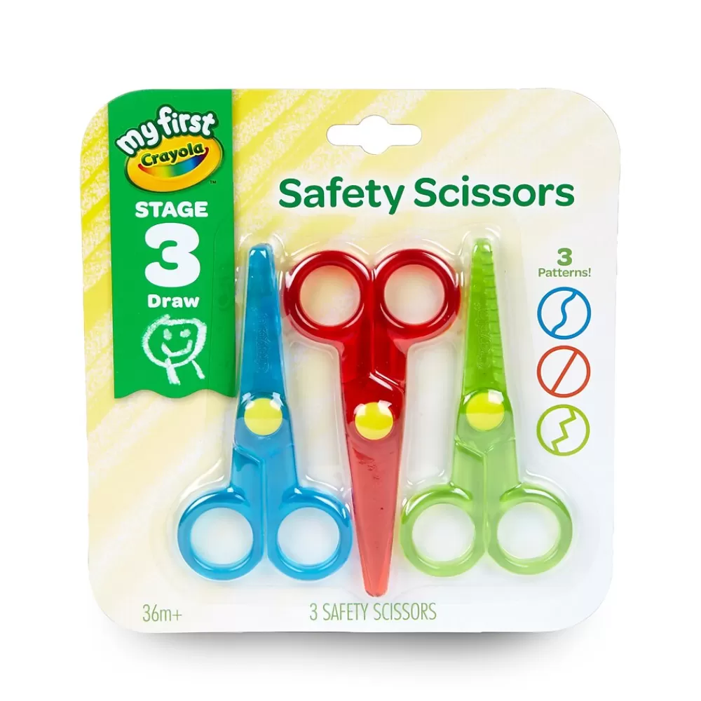 Crayola Scissors<® My First ® Safety Scissors, 3/Pack (81-1458)