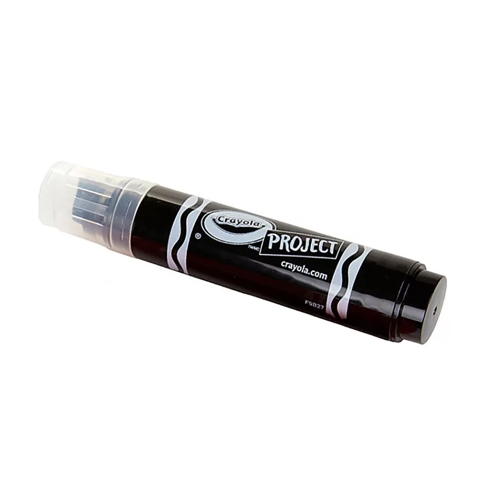 Crayola Markers<Project XL Tank Washable Poster Marker, Chisel Tip, Black Ink (58-8360)