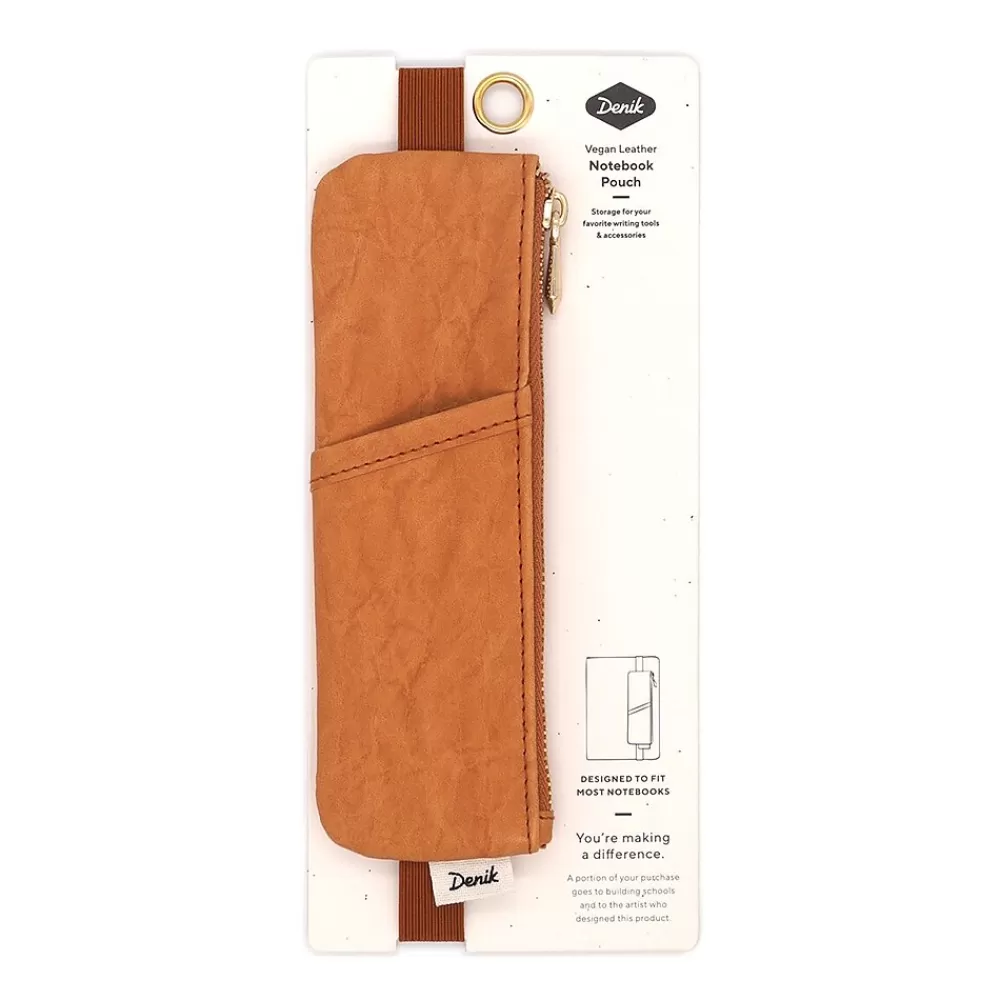 Denik Notebooks<Caramel Crinkle Notebook Pouch, Gold (NBPOUCH002)