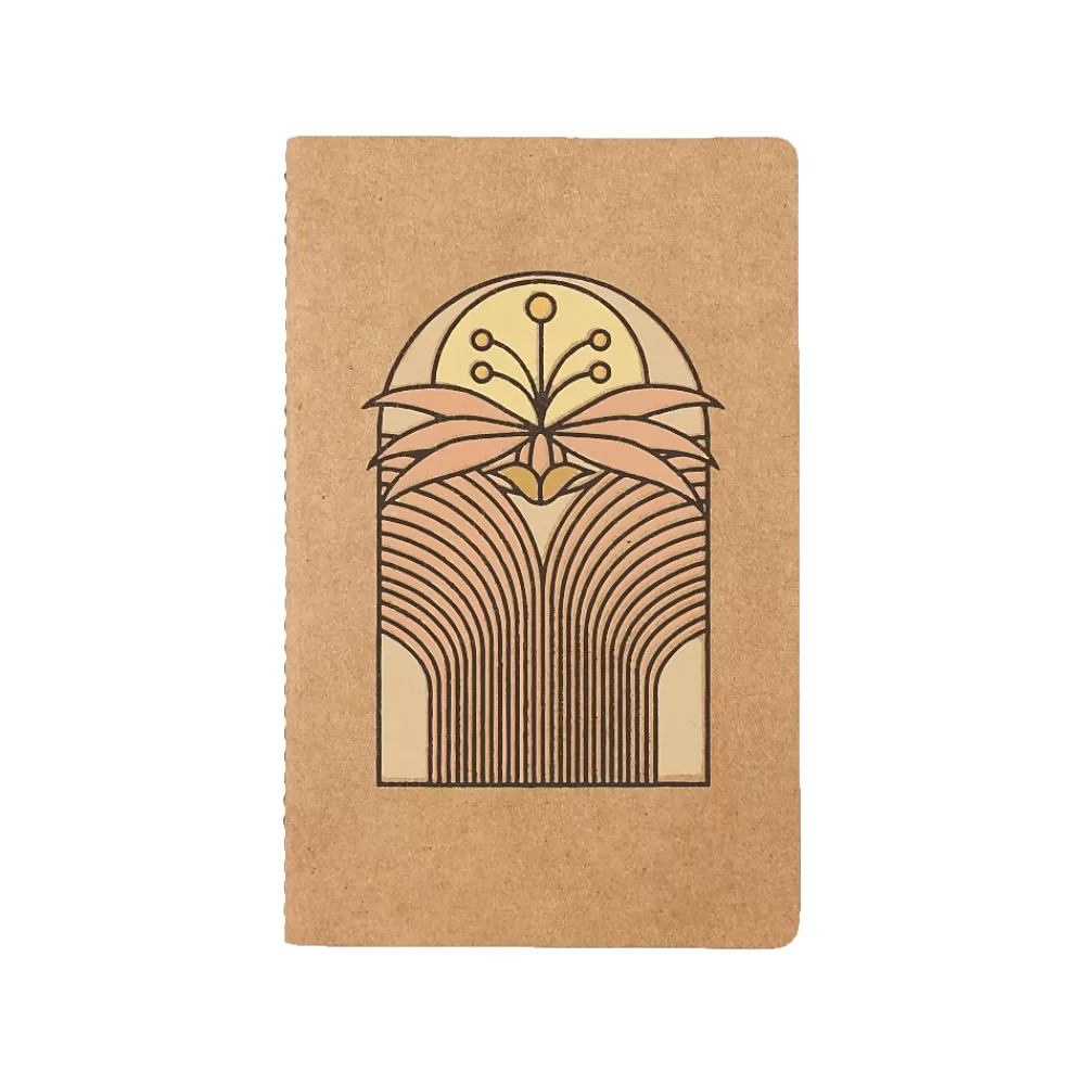 Denik Notebooks<Desert Bloom Lay-Flat Notebook, 5.25" x 8.25", Lined Ruled, 72 Sheets, Kraft (KLC1166KL)