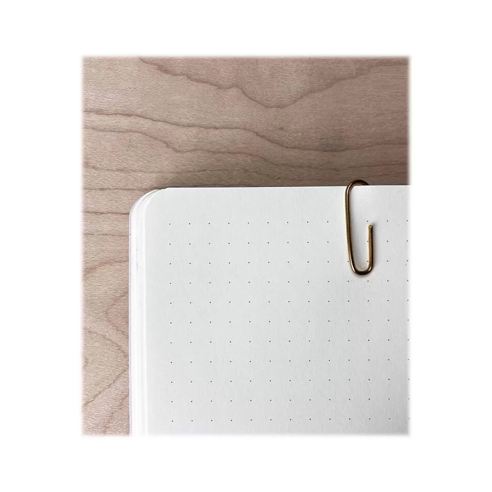 Denik Journals<Rise & Shine Hardcover Journal, 5.25" x 7.25", Dotted Ruled, Brown/Rose Gold, 128 Pages (CET569D)