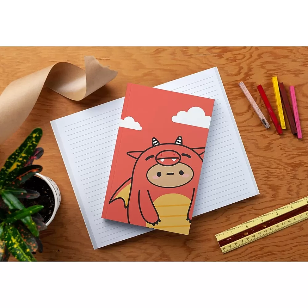 Denik Journals<Smoko Tayto Dragon Journal, 5.25" x 8.25", College Ruled, 144 Pages (LFC1902L)