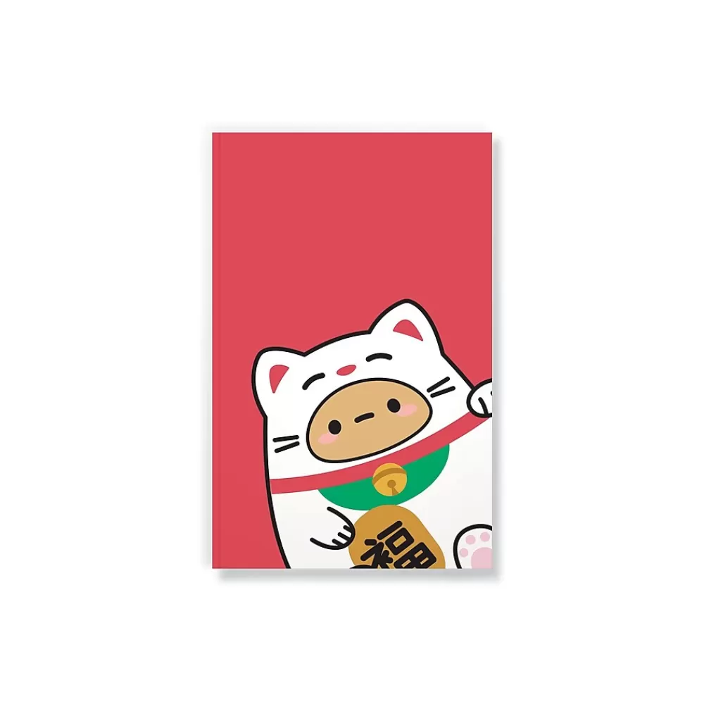 Denik Journals<Smoko Tayto Lucky Cat Journal, 5.25" x 8.25", College Ruled, 144 Pages (LFC1885L)