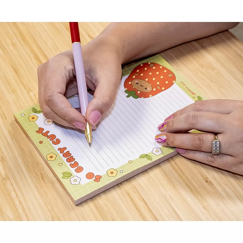 Denik Notepads<Tayto Strawberry Notepad, 5.25" x 8.25", Multicolor, 64 Sheets/Pad (NP1908)