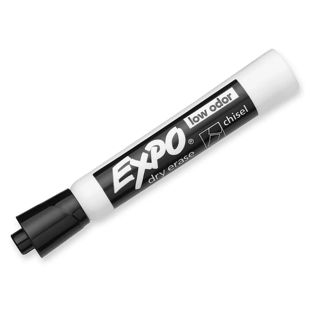 Expo Markers<Low Odor Tank Dry Erase Marker, Chisel Tip, , 12/Pack (80001)