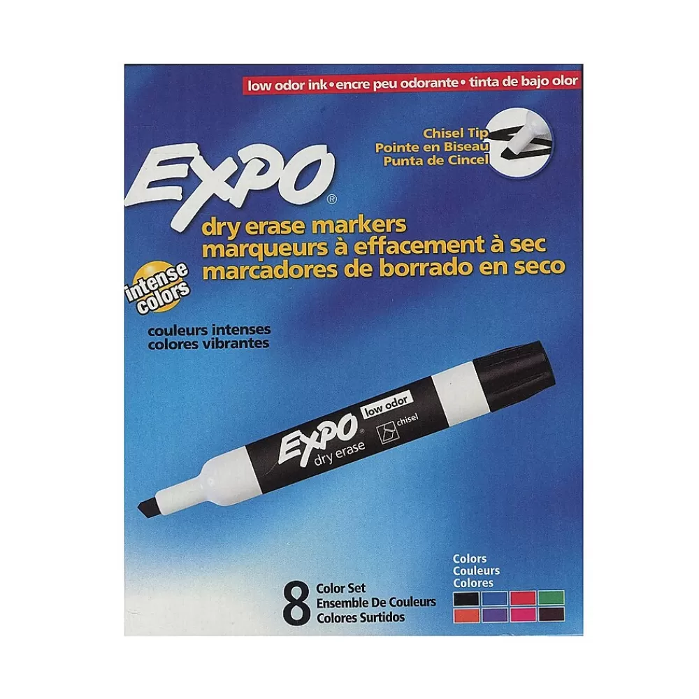 Expo Markers<Low-Odor Dry Erase Marker Sets Chisel Set Of 8 [Pack Of 2] (2PK-80078)