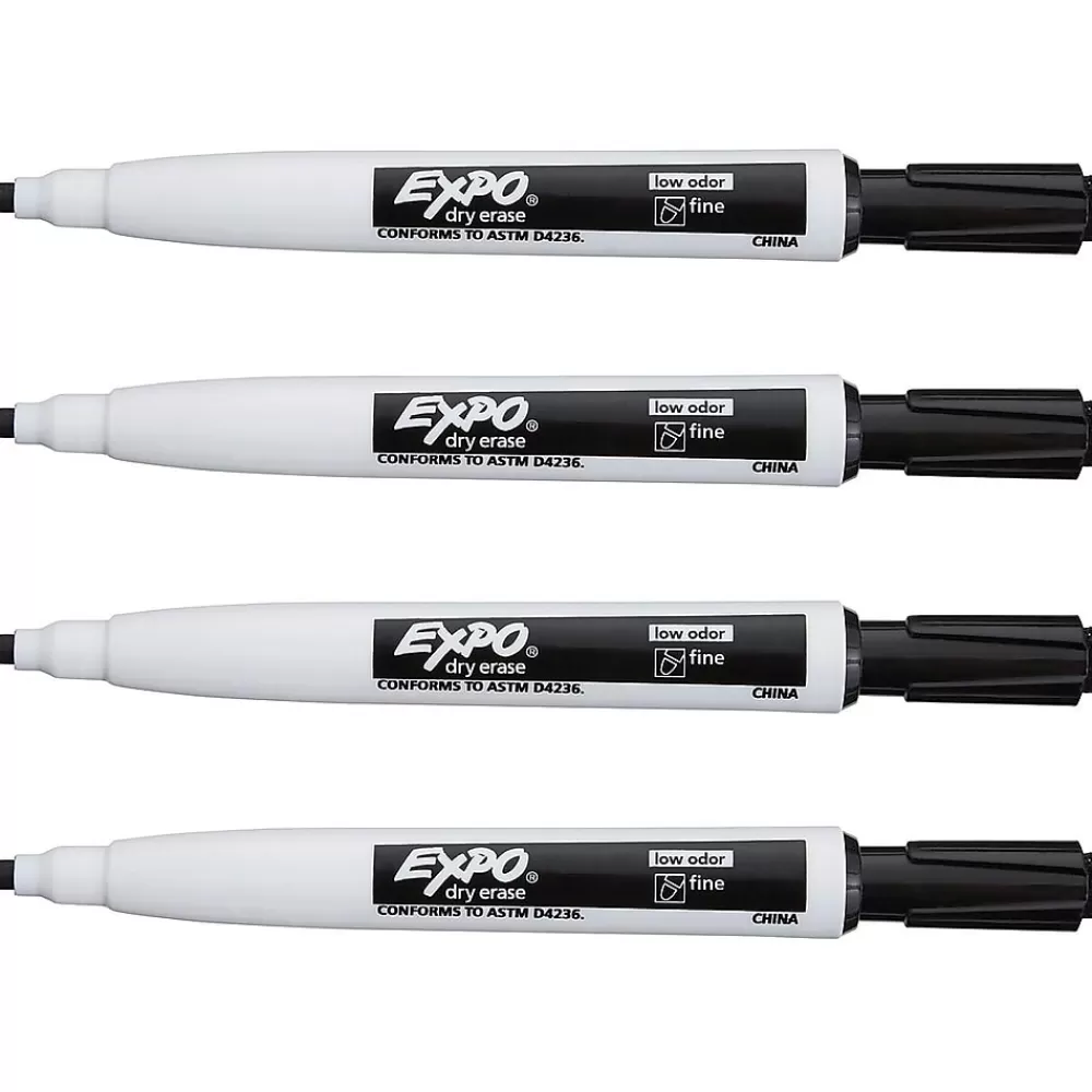 Expo Markers<Magnetic Dry Erase Markers, Fine Tip, , 4/Pack (1944745)