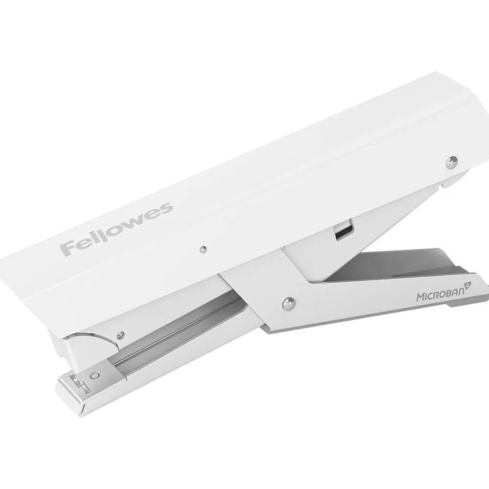 Fellowes Staplers<LX890 Hand-Held Stapler, 40-Sheet Capacity, White (5014701)