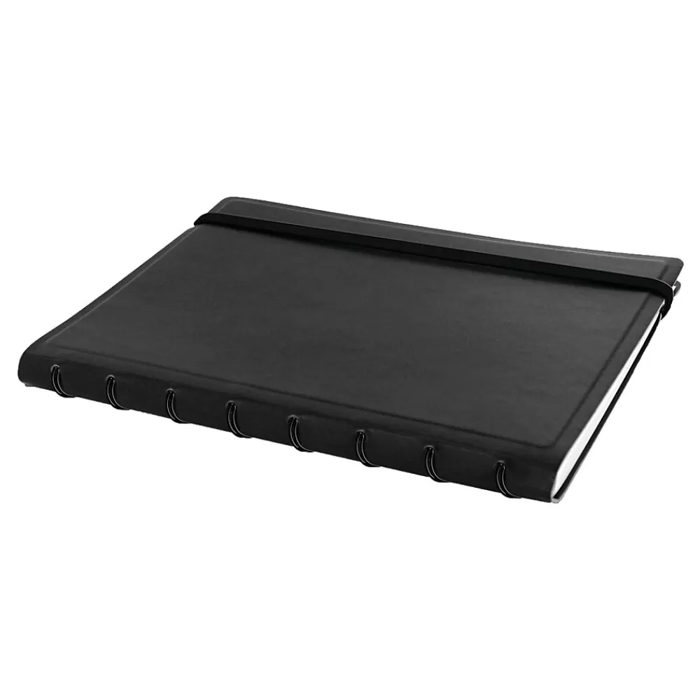 Filofax Notebooks<A5 Classic Bright 4-Subject Professional Notebooks, 5.8" x 8.25", College Ruled, 56 Sheets, Black (B115007U)