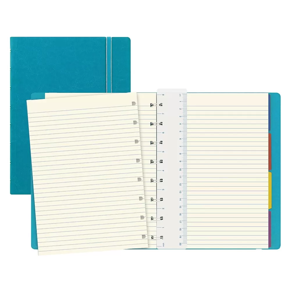 Filofax Notebooks<A5 Classic Bright 4-Subject Professional Notebooks, 5.8" x 8.25", College Ruled, 56 Sheets, Blue (B115012U)