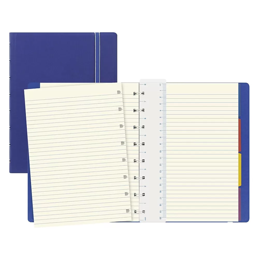 Filofax Notebooks<A5 Classic Bright 4-Subject Professional Notebooks, 5.8" x 8.25", College Ruled, 56 Sheets, Blue (B115009U)