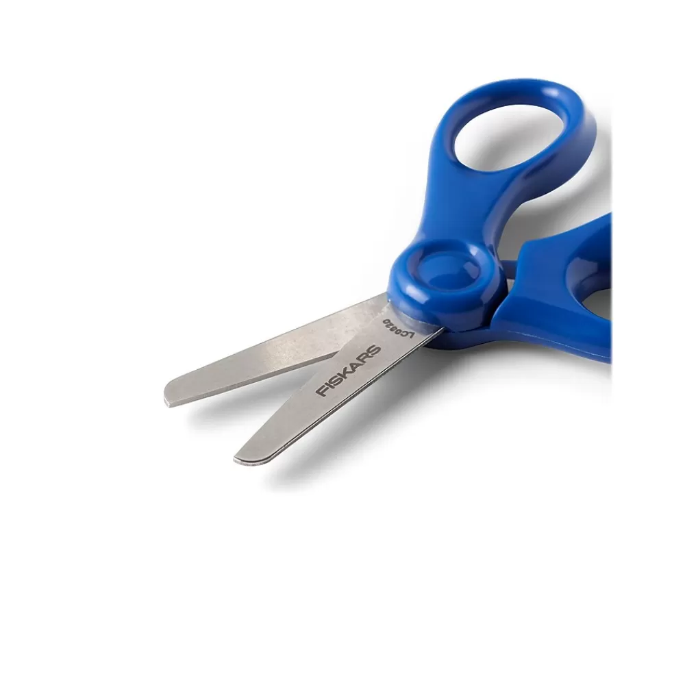 Fiskars Scissors<5" Kids' Scissors, Blunt Tip, Assorted Colors, 3/Pack (1067042CT)