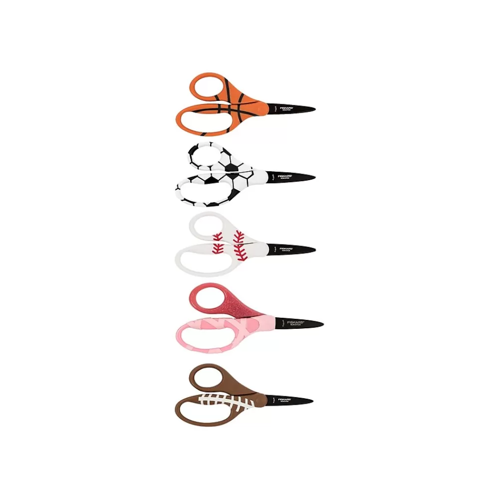 Fiskars Scissors<MVP 5.25" Kid's Scissors, Pointed Tip, Assorted Colors (134302-1004)
