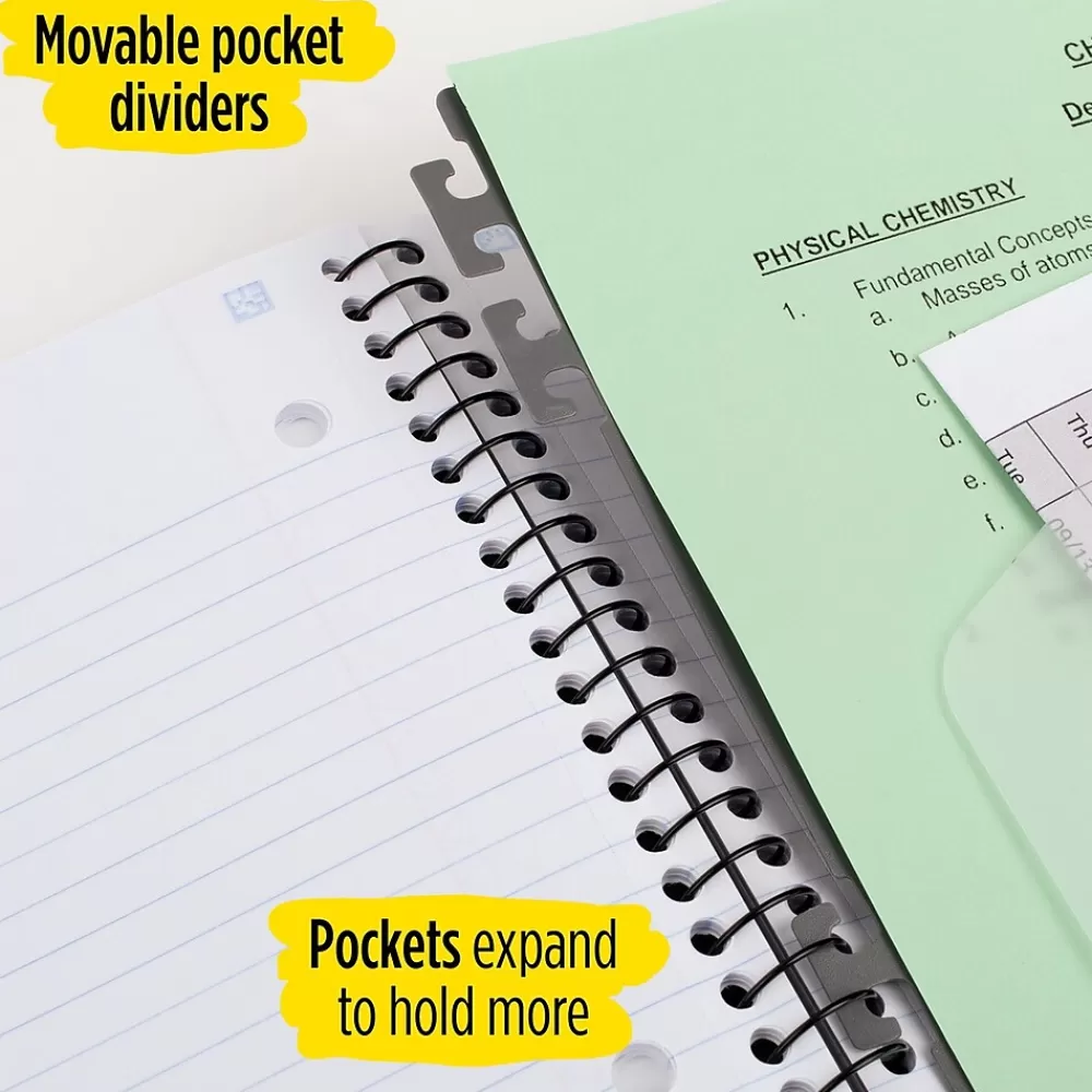 Five Star Subject Notebooks<Advance 5-Subject Subject Notebooks, 8.5" x 11", College Ruled, 200 Sheets (06326)