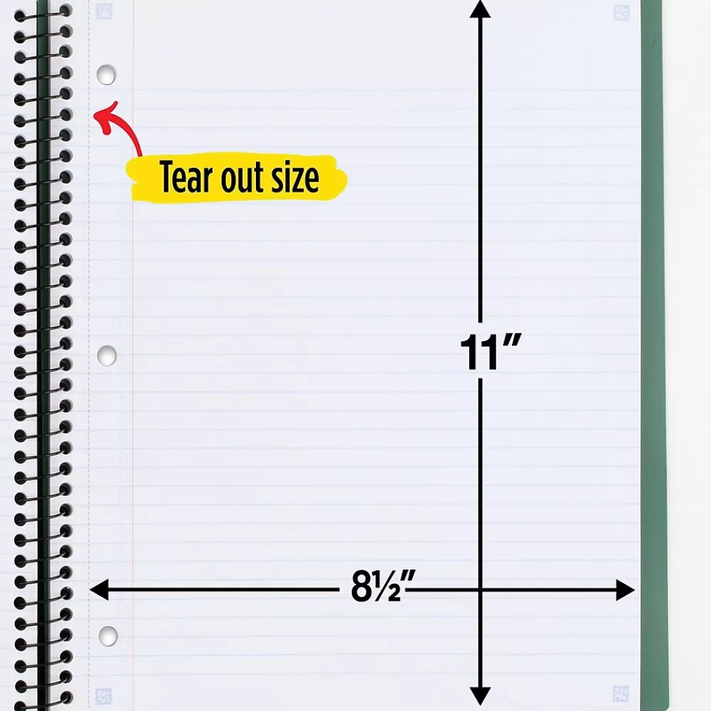 Five Star Subject Notebooks<Advance 5-Subject Subject Notebooks, 8.5" x 11", College Ruled, 200 Sheets (06326)