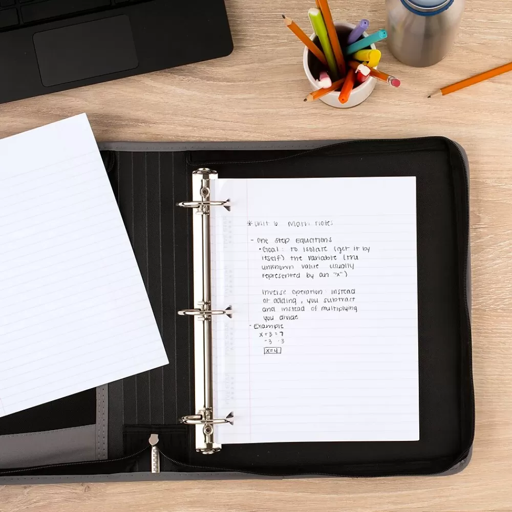 Five Star Filler Paper<Reinforced Wide Ruled Filler Paper, 8" x 10.5", 3-Hole Punched, 80 Sheets/Pack (150002/150034)