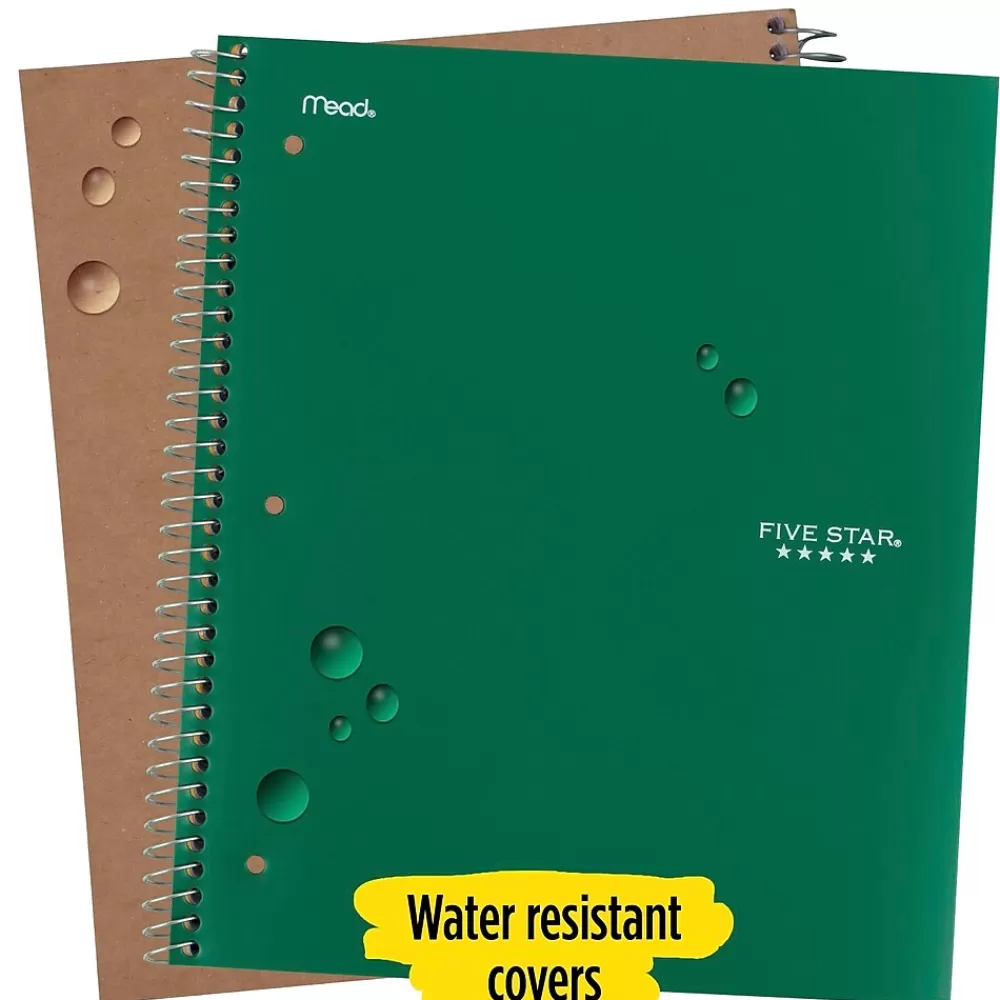 Five Star Notebooks<3-Subject Notebooks, 8.5" x 11", College Ruled, 150 Sheets (06050/06210)