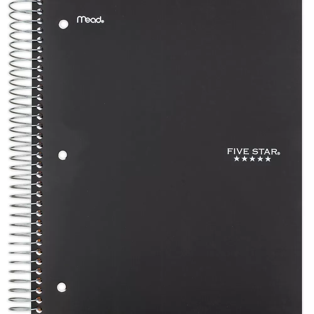 Five Star Subject Notebooks<5-Subject Subject Notebooks, 8" x 10.5", Wide Ruled, 200 Sheets, Each (51016)