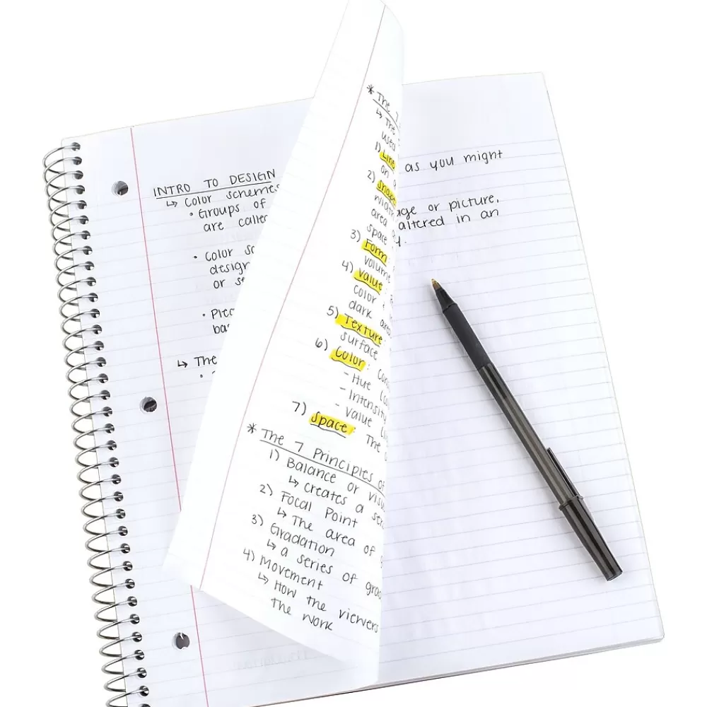Five Star Subject Notebooks<3-Subject Wirebound Notebook, 8-1/2" x 11", College Ruled, 150 Sheets, (72069)