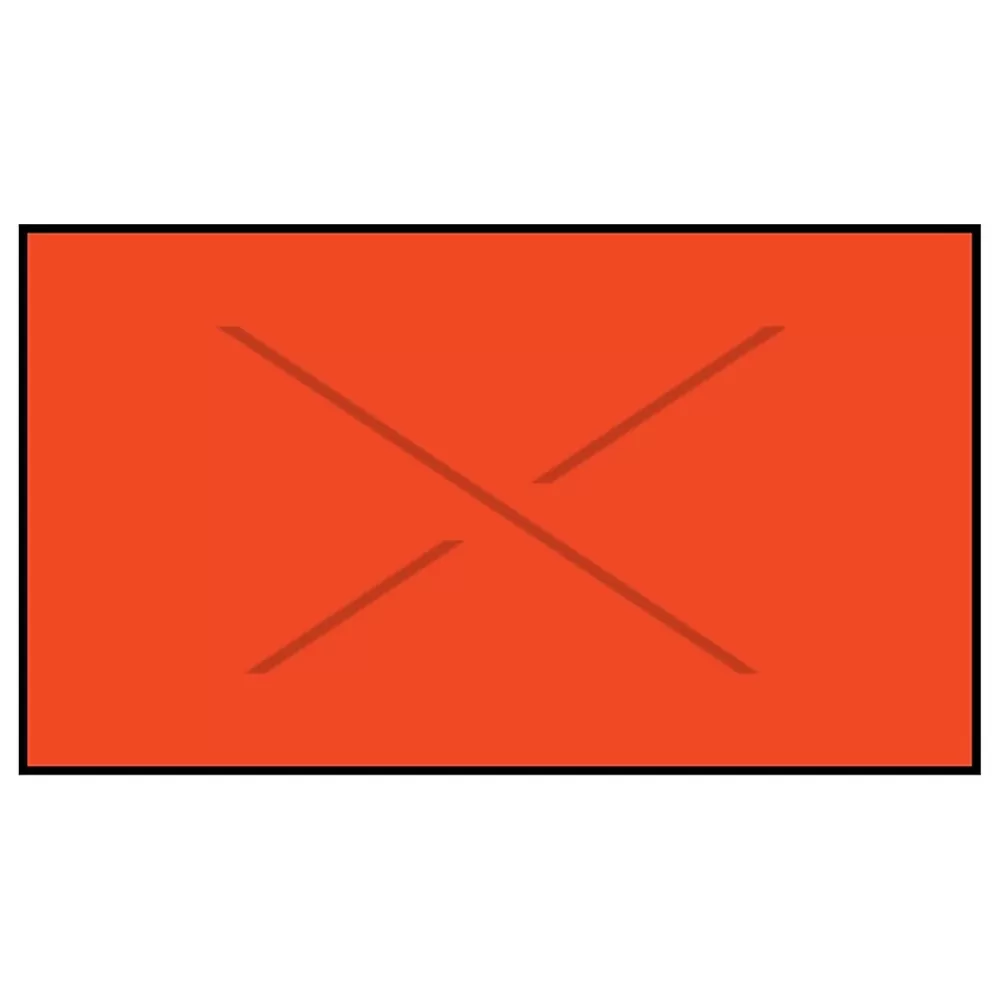 Garvey Labels<® Blank Label, Fluorescent Red, 19 mm x 37 mm, 4000 Labels/Sleeve (GX3719)