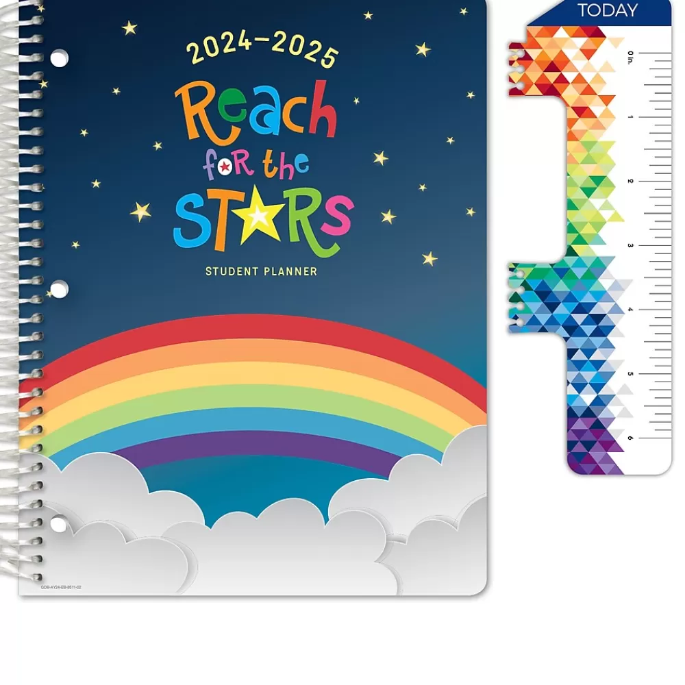 Global Printed Products Academic Planners<2024-2025 8.5" x 11" Academic Year Planner, Paper Cover, Multicolor (AY24EB851102-CP)