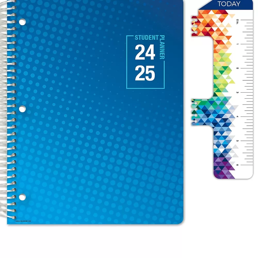 Global Printed Products Academic Planners<2024-2025 8.5" x 11" Academic Year Planner, Paper Cover, Multicolor (AY24SM851105-CP)