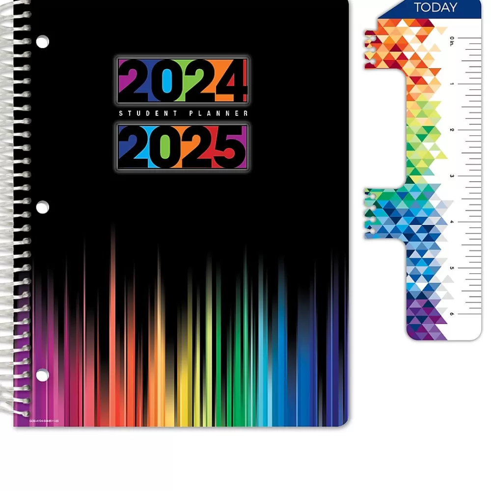 Global Printed Products Academic Planners<2024-2025 8.5" x 11" Academic Year Planner, Paper Cover, Multicolor (AY24SM851103-CP)