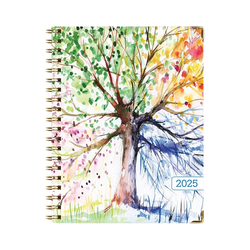 Global Printed Products 2025 Planners<2025 8.5" x 11" Weekly & Monthly Planner, Paper Cover, Multicolor (SPLS25-8511-20)