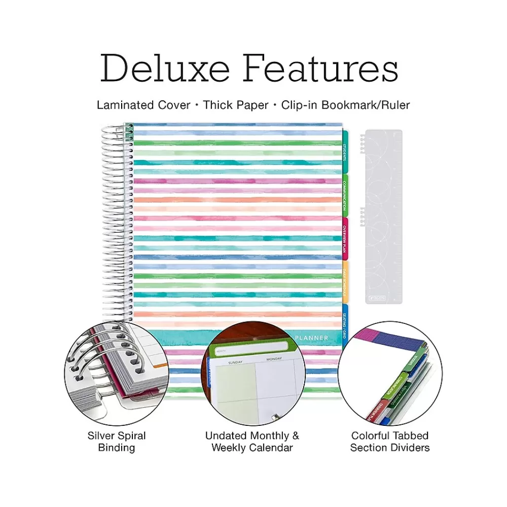 Global Printed Products Academic Planners<Deluxe 8.5" x 11" Teacher Academic Planner, Multicolor (DTP-0001-U22-S)