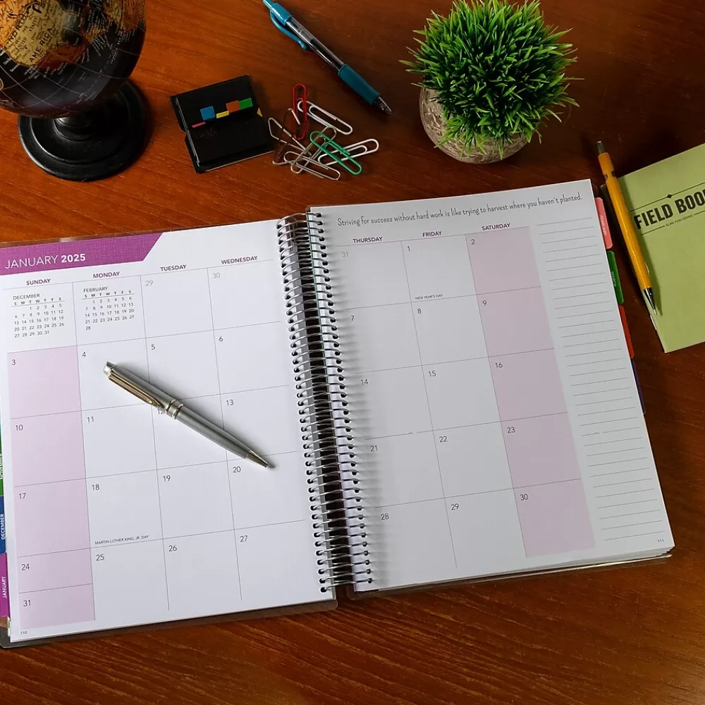 Global Printed Products Academic Planners<2024-2025 Deluxe Teacher 8.5" x 11" Academic Year Planner, Paper Cover, Multicolor (DTP-AY24-0044)
