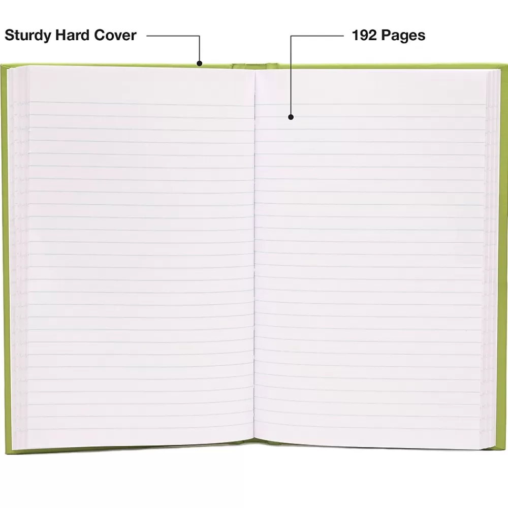Global Printed Products Subject Notebooks<Tactical Military Notebook, 5.5" x 8", 192 Sheets, Green, 5/Pack (GPP-0117-5)