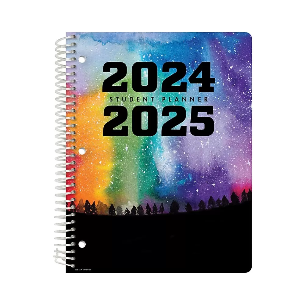 Global Printed Products Academic Planners<2024-2025 GPP 8.5" x 11" Academic Weekly & Monthly Student Planner, Paper Cover, Multicolor, 40/Pack (AY24SM851101-CP)