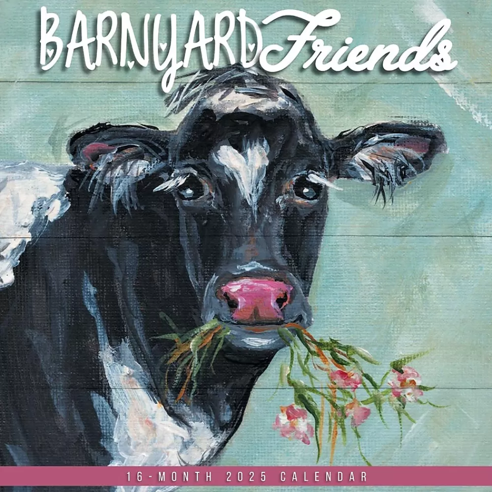 Hopper Studios 2025 Calendars<2025 Barnyard Friends 12" x 12" Monthly Wall Calendar (9781773728100)