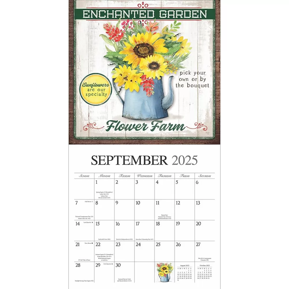 Hopper Studios 2025 Calendars<2025 Farmer's Market 12" x 12" Monthly Wall Calendar (9781773728148)